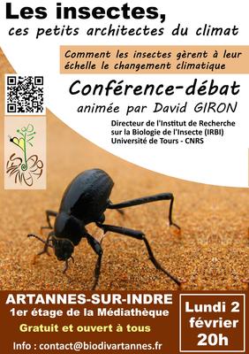 Conférence-débat "Les insectes, ces petits architectes du climat."