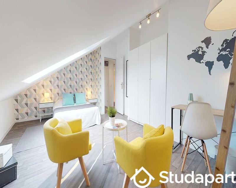 Chambre - 45 m² - 1 pièce