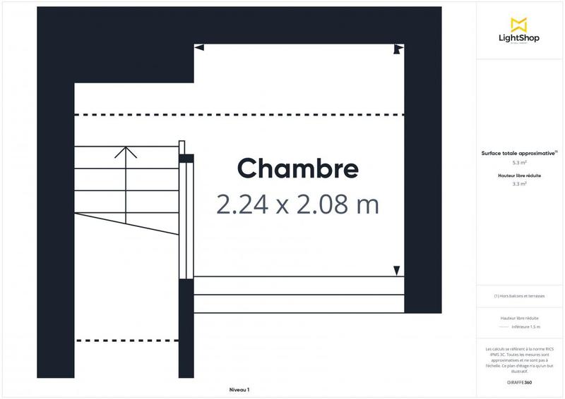 Appartement - 46 m² - 2 pièces
