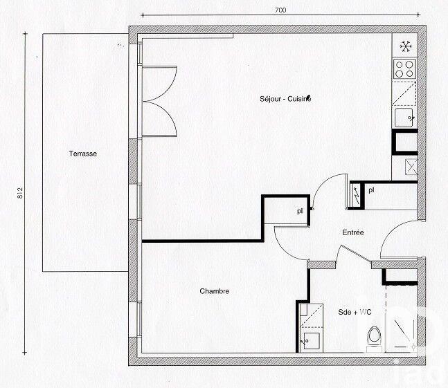 Appartement - 54 m² - 3 pièces