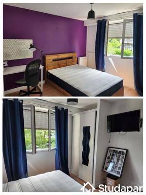 Chambre - 9 m² - 1 pièce