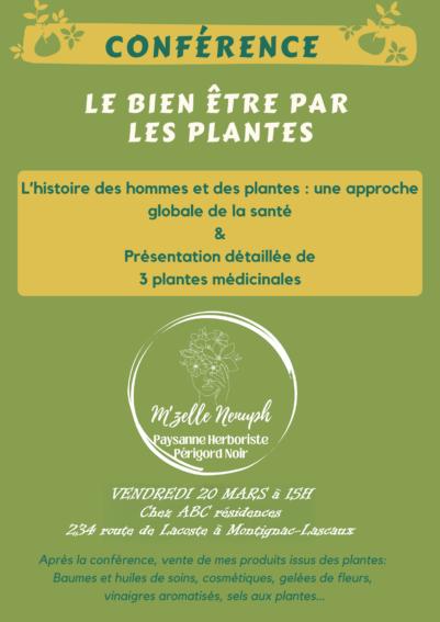 Conférence - le bien-être par les plantes