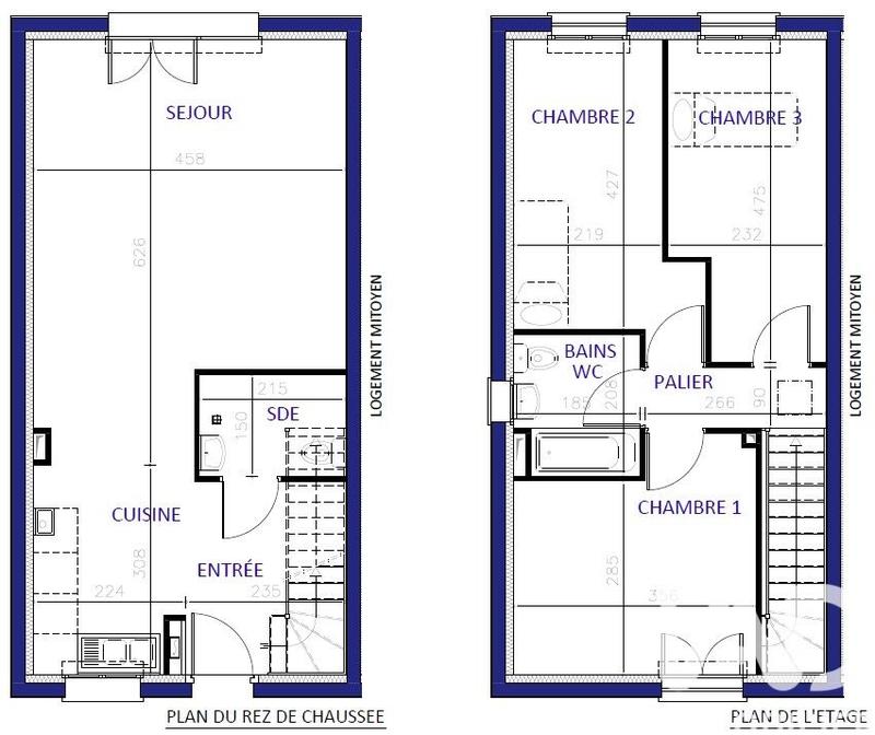 Maison - 78 m² - 4 pièces