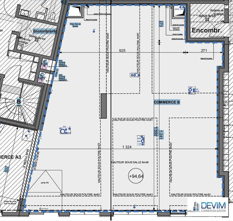 Local commercial - 94 m²