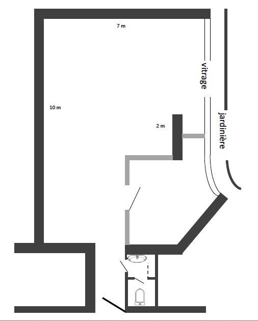 Bureau - 69 m² - 1 pièce