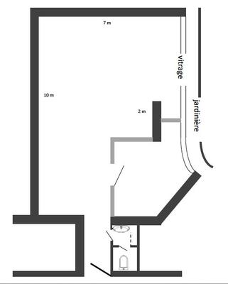 Bureau - 69 m² - 1 pièce