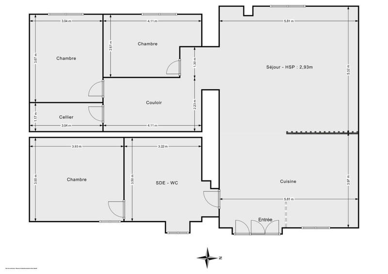Fermette - 110 m² - 4 pièces