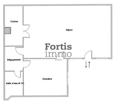 Appartement - 43 m² - 2 pièces