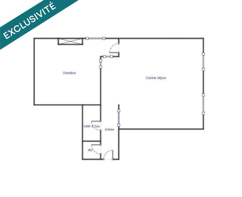 Appartement - 42 m² - 2 pièces