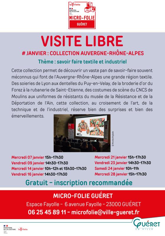 Visite libre collection Auvergne Rhône-Alpes