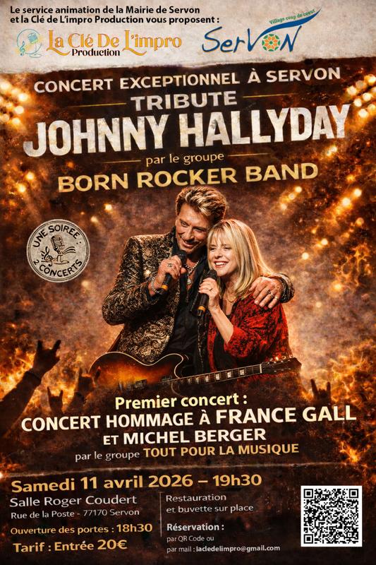 2 concerts hommages à France Gall et Johnny Hallyday a Servon