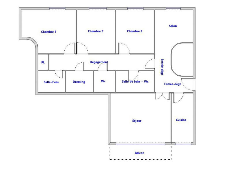 Appartement - 109 m² - 5 pièces