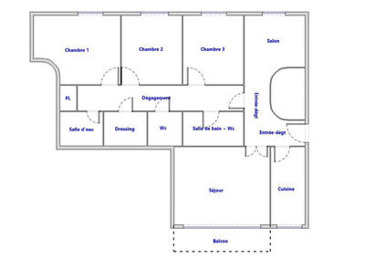 Appartement - 109 m² - 5 pièces