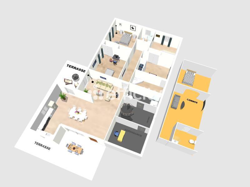 Maison - 185 m² - 7 pièces