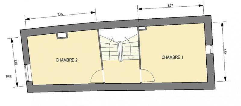 Maison de village - 75 m² - 4 pièces