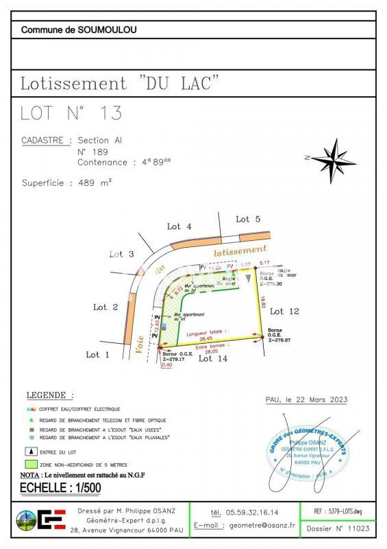 Terrain constructible - 487 m²