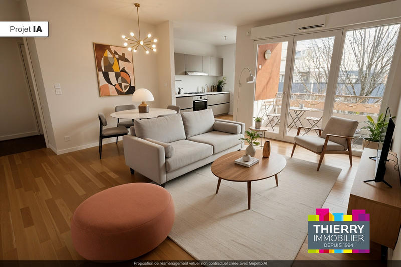 Appartement - 46 m² - 2 pièces