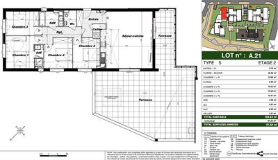 Appartement - 105 m² - 5 pièces