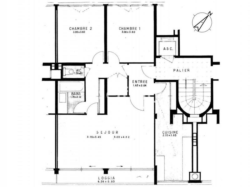 Appartement - 74 m² - 3 pièces
