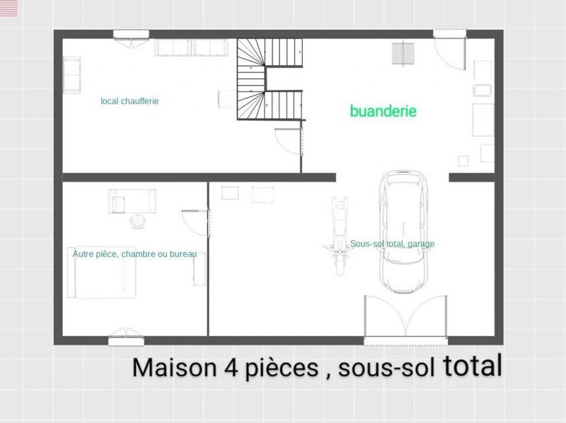 Maison - 80 m² - 4 pièces