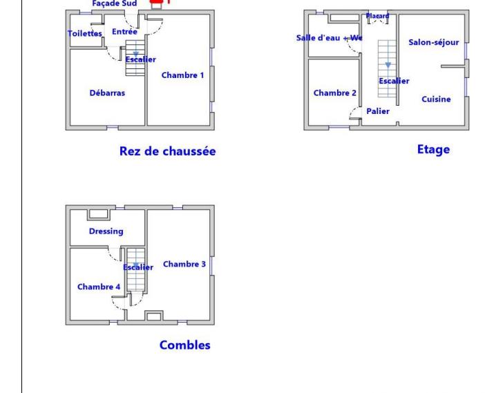 Maison de ville - 130 m² - 5 pièces