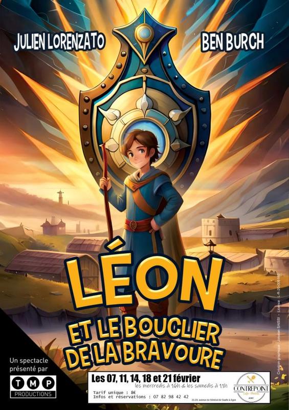 Spectacle jeune public : Léon et le bouclier de la bravoure