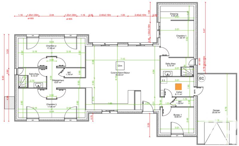 Maison - 130 m² - 6 pièces