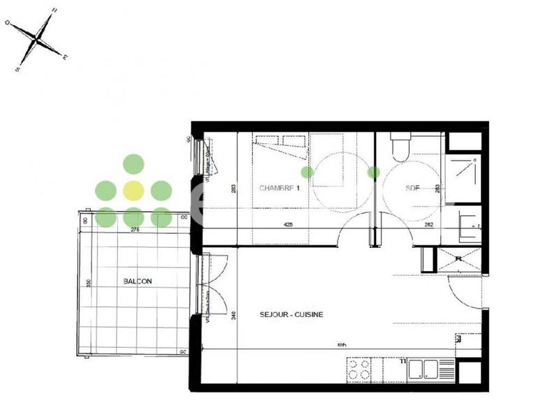 Appartement - 42 m² - 2 pièces