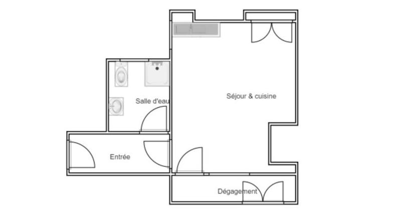 Appartement - 29 m² - 1 pièce