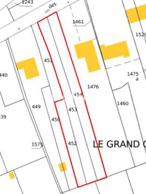 Terrain constructible - 1 505 m²