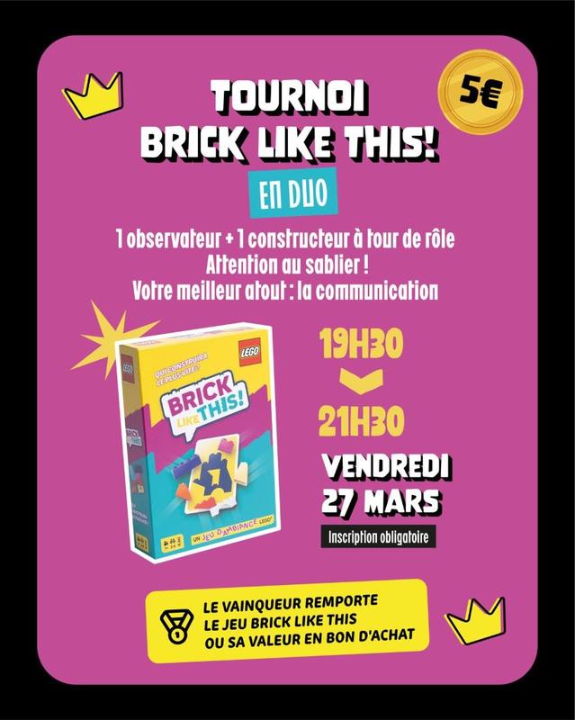 Tournoi Lego en Duo !