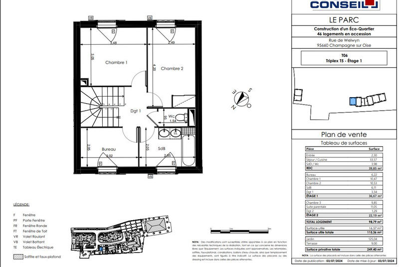 Maison d'architecte - 98 m² - 5 pièces