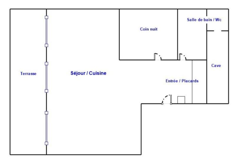 Appartement - 87 m² - 2 pièces