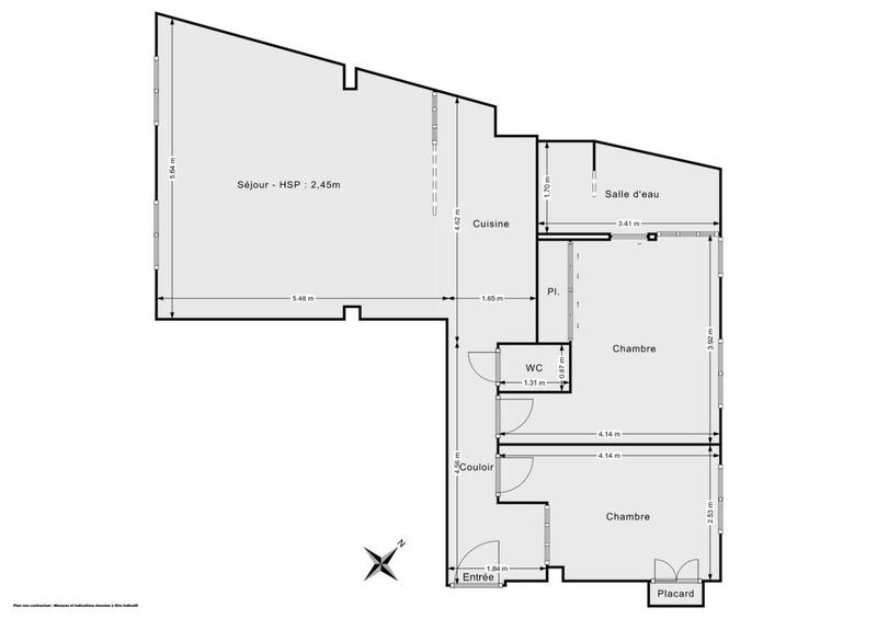 Appartement - 67 m² - 3 pièces