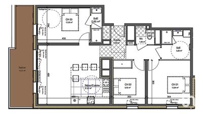 Appartement - 81 m² - 4 pièces