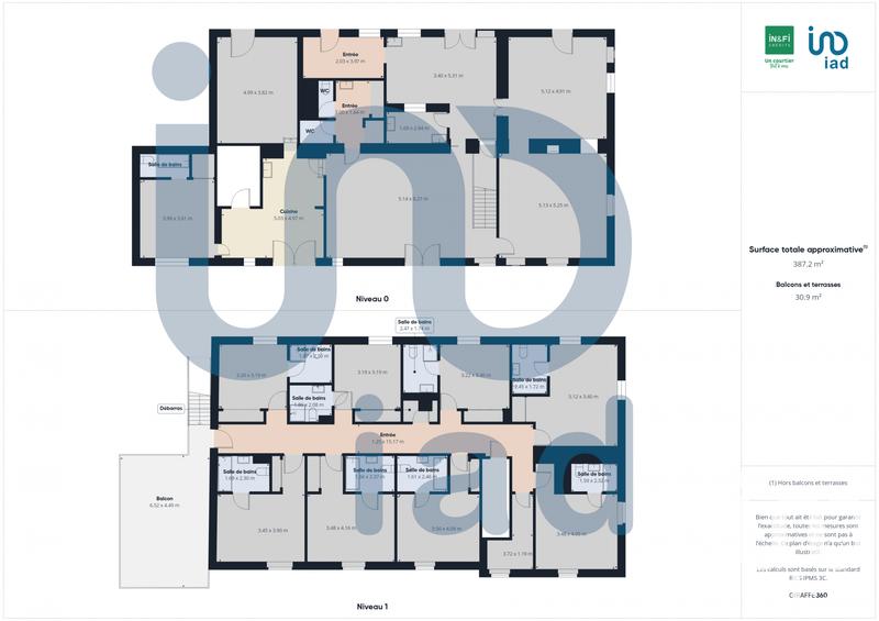 Maison - 390 m² - 13 pièces