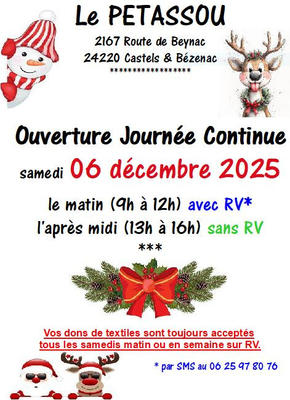 Journée continue au Pétassou, vestiaire solidaire