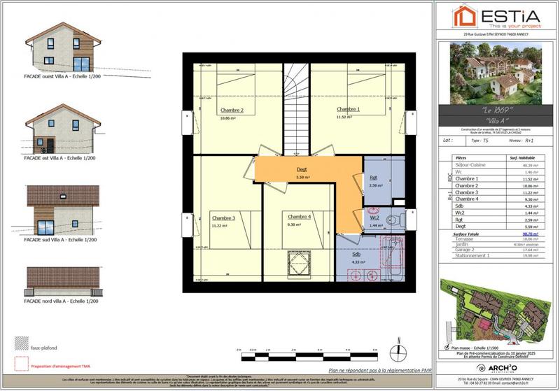 Maison - 98 m² - 5 pièces