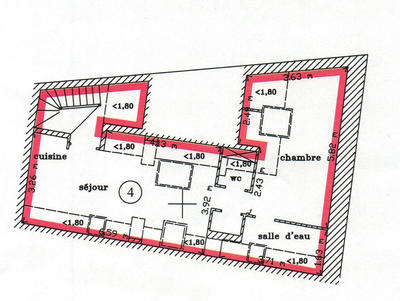 Appartement - 38 m² - 2 pièces