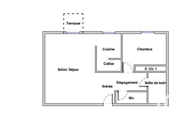 Appartement - 45 m² - 2 pièces
