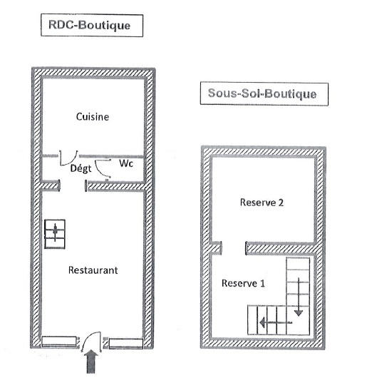 Fonds de commerce - Local commercial - 69 m²