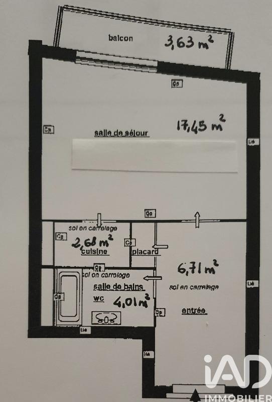 Appartement - 31 m² - 1 pièce