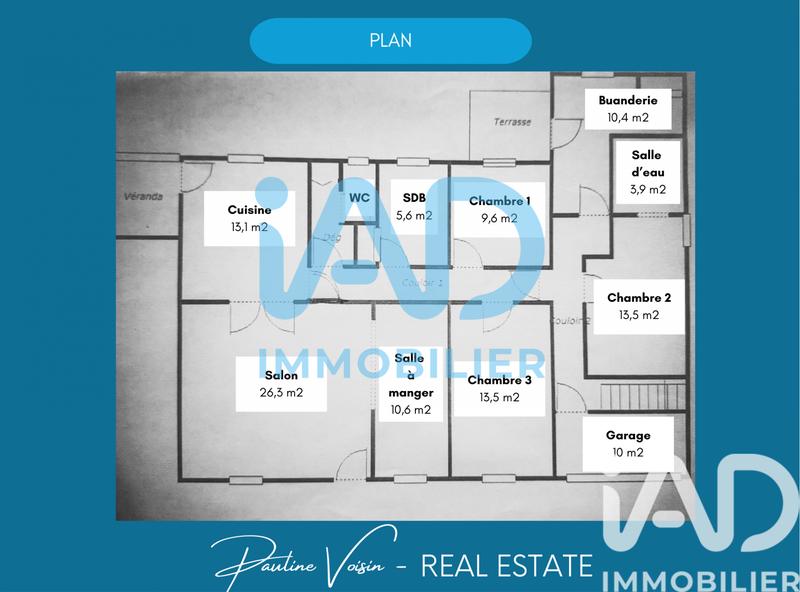 Maison de ville - 120 m² - 5 pièces