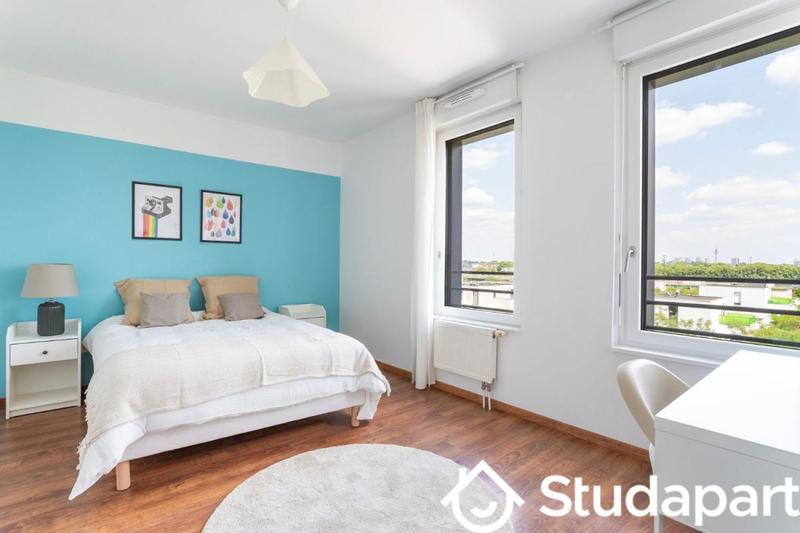 Chambre - 9 m² - 1 pièce