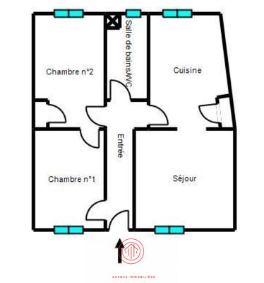 Appartement - 48 m² - 3 pièces