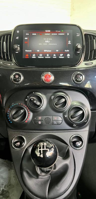 Fiat 500 My20 Serie 7 Euro 6d 1.2 69ch Pack Lounge Full Black Apple Carplay Android Auto