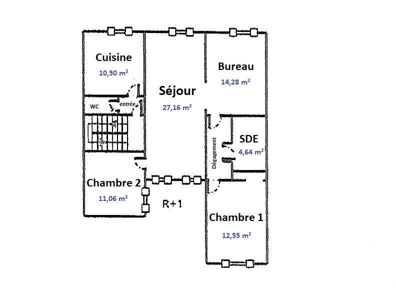 Appartement - 87 m² - 4 pièces