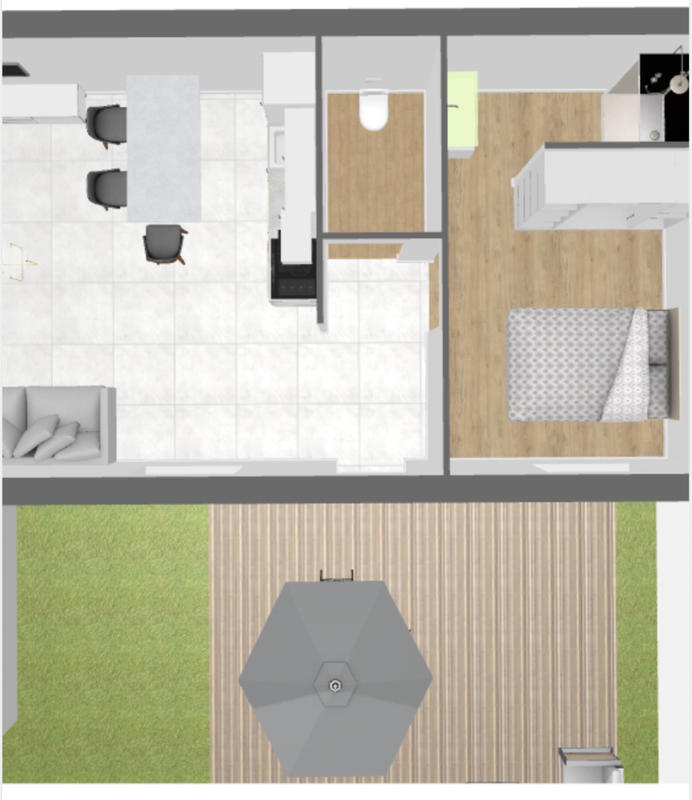 Appartement - 50 m² - 2 pièces