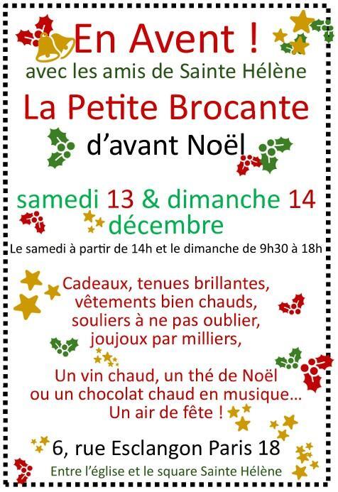 La petite braderie d'avant noël des amis de ste hélène