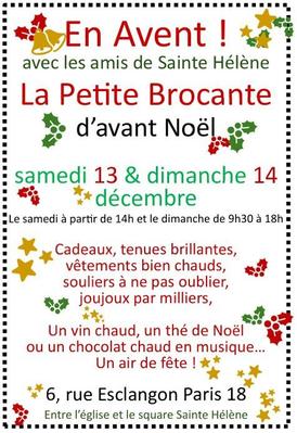 La petite braderie d'avant noël des amis de ste hélène